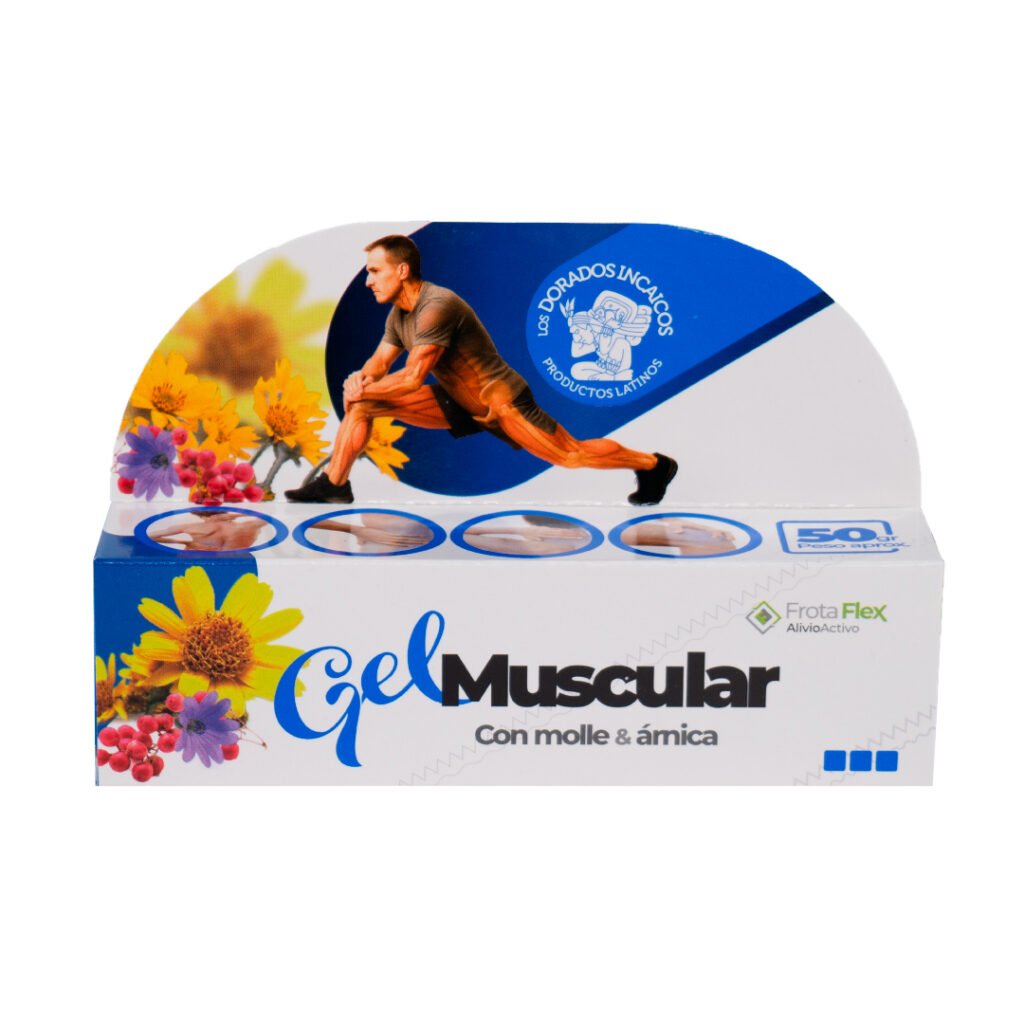 Gel Muscular con Molle y Árnica LOS DORADOS INCAICOS DISPENSADOR 50 g