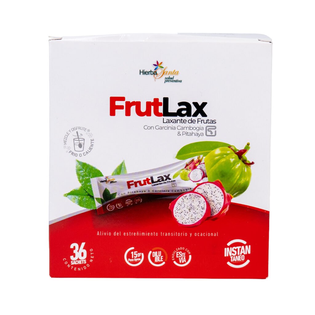 Frutlax de Pitahaya y Frutas  CAJA 36 sachets de 15 g c/u